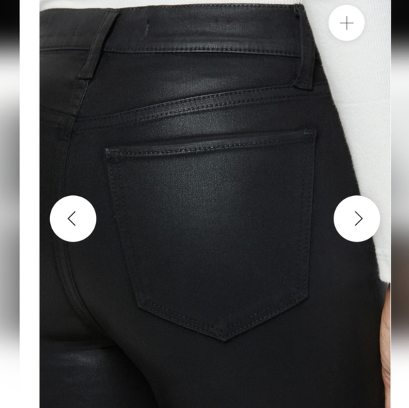 Joe's The Charlie High Rise Skinny Ankle/ Coated/ Black - Picture 6 of 12